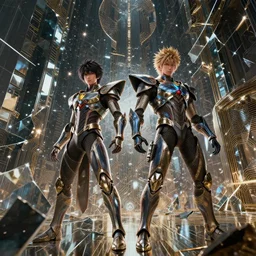 by kaburagi kiyokata and android jones, visually stunning, cinematic, * * ultra realistic, hyper realism, 1 2 k, epic, octane render, unreal engine, vfx, maya, shatters will be more than stars in the reflections of mirrors domains * *, sure it'll be done to fantasies styles, circuitry, ornate
