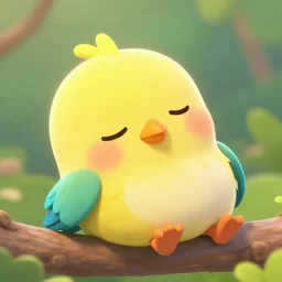 realistic sleepy bird from pocoyo happy cute photograph national geographic 8 k