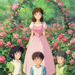 a princess in the rose garden by josan gonzalez, katsuhiro otomo, andrew ferez, rule of thirds, beautiful