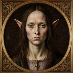 gal gadot as gollum, elegant portrait by sandro botticelli, detailed, symmetrical, intricate