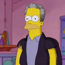 a still of Morgan Freeman in the Simpsons