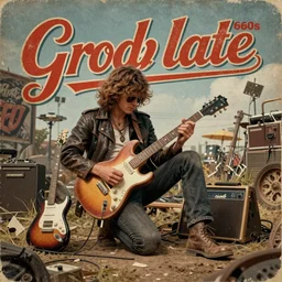 groovy late 1 9 6 0 s hard - rock - themed album cover, vintage, realistic, hyperrealistic, 8 k resolution, hd quality, very detailed, highly detailed, intricate details, real life, real world, trending on artstation, digital art, really realistic, very realistic, artistic, album cover, album, cover, remastered