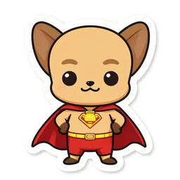 cute miss mascot rattata rattata rattata super hero sticker art, cronobreaker, beeple game icon