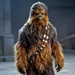 movie still of robbie coltrane as chewbacca star wars ( 1 9 7 7 )