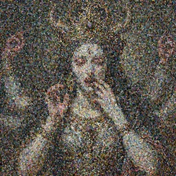 A cinematic closeup portrait of the majestic mystical colossal Victorian gothic Hindu Demon goddess of grief and despair, by Rembrandt van Rijn, by Wayne Barlowe, by Paul Lehr, by Bruce Pennington, by Zdzisław Beksiński, oil on canvas, masterpiece, trending on artstation, featured on pixiv, cinematic composition, astrophotography, dramatic pose, beautiful lighting, sharp, details, details, hyper-detailed, no frames, 8K