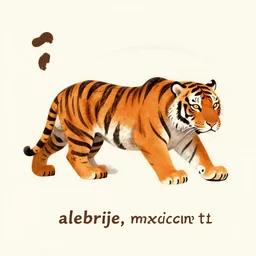 “ a tiger alebrije, mexican art ”