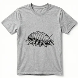 tardigrade line art graphic tees