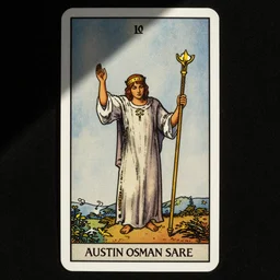 tenth of wands tarot card by austin osman spare