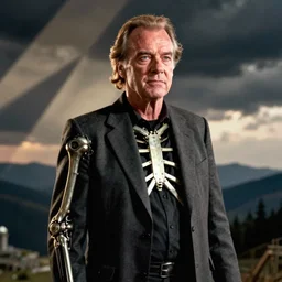 Jack Nicholson plays Terminator, film scene where his endoskeleton gets exposed