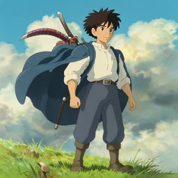 a moving castle, by studio ghibli, digital art, realistic painting, dnd, character design, trending on artstation