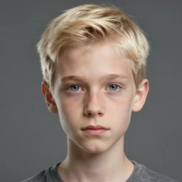 portrait of 1 5 - year - old boy, a tall, slender boy with a pale, pointed face, sleek blond hair, and ice grey eyes, cold grey eyes, wearing in shirt, hyper realistic face, beautiful eyes, character art, art by artgerm lau and wlop and and ilya kuvshinov and john singer sargent, hyperdetailed, cryengine, trending on artstation, wizard, digital art