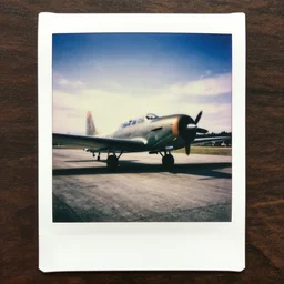 a polaroid photograph of a horten ho 2 2 9
