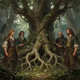 a beautiful digital illustration painting of a detailed roots, fantasy druid realm by benoit b. mandelbrot, steven belledin, martin johnson heade, lee madgwick, caspar david friedrich, and david rios ferreira. 8 k resolution trending on artstation concept art digital illustration