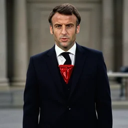 Emmanuel Macron wearing snickers in American Psycho (1999)