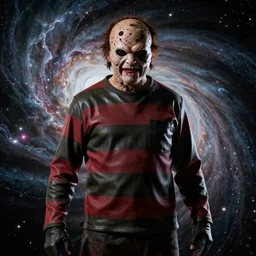 freddy krueger!!!! highly detailed, high contrast, light reflection, trippy, nebula, trending on art station by artgem, by peter mohrbacher, by wlop, by ruan jia