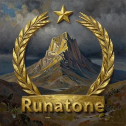 runestone, focused, centered, very detailed, oil painting