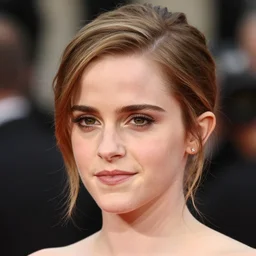 emma watson, half japanese, portrait, close up, shallow depth of field, award winning,