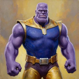 Thanos painting high Quality painting 4k detail
