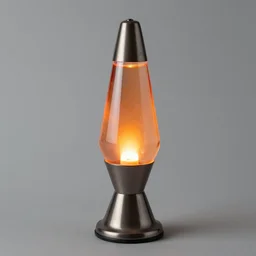 a 3 d blown glass sculpture of a 1 9 8 0's lava lamp