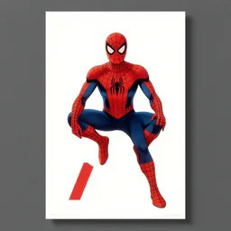 minimalist movie poster, 1 9 6 0 s spiderman, minimalism, fanart