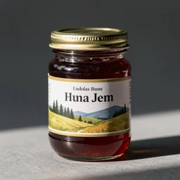 a jar of jam with a jam label.