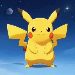 pikachu in space