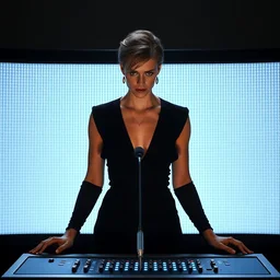 charlize theron playing the theremin