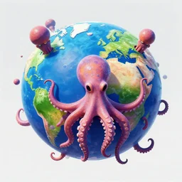 photo of a chtulu mandelbulb schpongle octopus bioshock xenomorph invading a big a planet earth, vibrance color scheme, by wlop by jungyeonmin and james jean jhonseru jsezz artstation and greg rutkowski, biomechanical, lens orbs, global illumination, architectural, volumetric lighting, fine details, japandi, hyperrealist, micro details, blender, vray