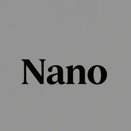 logo for an audiovisual production company studio called Nano. elegant