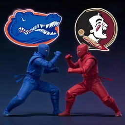 ninjas fighting in space, university of Florida versus Florida state university