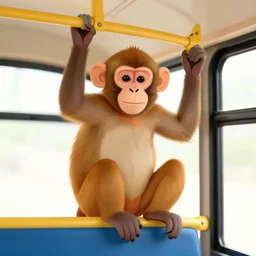 monkey in bus