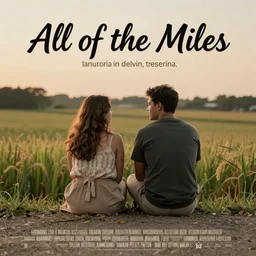 Movie Poster for a film titled All of the Miles, Highly Detailed