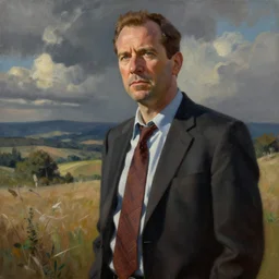 Saul Goodman, painted in the style of Franz Sedlacek