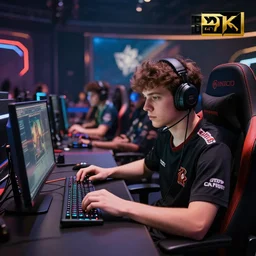 Esports tournament. Cinematic, Award winning, ultra high resolution, intricate details, UHD 8K