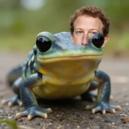 mark zuckerburg as a bug eyed salamander