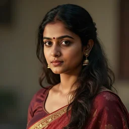 a portrait of a young beautiful indian lady, highly detailed, cinematic lighting, hyperrealistic, 4 k, digital art