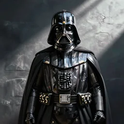 dart vader in giger style