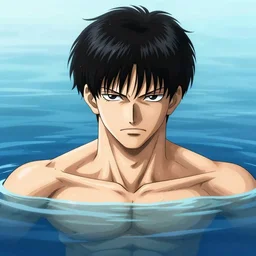 portrait of guts from berserk submerged in water, extremely detailed, made by wlop, maxwell boas, Sakimi chan