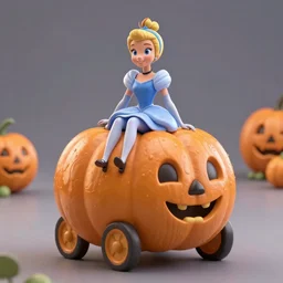 cinderalla's pumpkin coach, disney, 3 d, octane render, 8 k, unreal engine, artstation, cinematic background, figurine