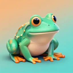 photo orange and teal!! frog