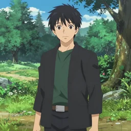 a portrait of a character in a scenic environment by masachi kichimoto
