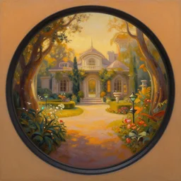 fish eye lens, twirl minimalist oil painting by donato giancola, warm coloured, scifi bioluminescent luxurious futuristic smokey victorian garden circular cathedral interior with microscopy minimalist stained glass flowers growing out of pretty bulbous ceramic fountains, gigantic pillars and flowers, maschinen krieger, beeple, star trek, star wars