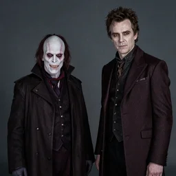 studio portrait of mr sinister by rembrandt, pan's labyrinth movie still frame of mr sinister, mcu nathaniel essex mr sinister by wayne barlowe