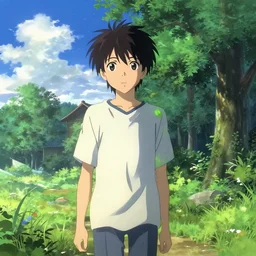 a serial experiments lain inspired makoto shinkai scenery artwork