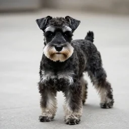 black miniature schnauzer
