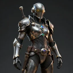 atompunk warrior ,highly detailed, 4k, HDR, award-winning, artstation, octane render