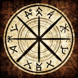 album cover art for ancient runes center akihiko yoshida