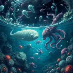 creatures infusion digitaltransformation images underwater surreal parfait luscious contemporaryart kaur fractal submerged [... ] natgeo fractal apocalyptic illustration groundwater venetian