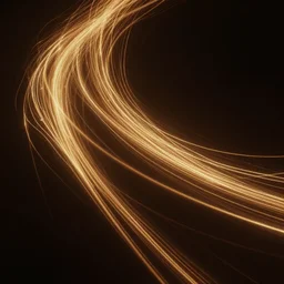 simple light streaks and ornate flowing light streams, unreal engine