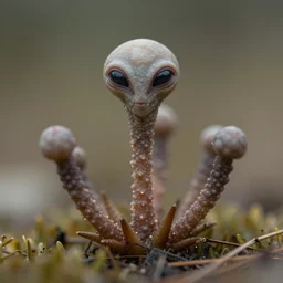 macro photo of extraterrestrial flora